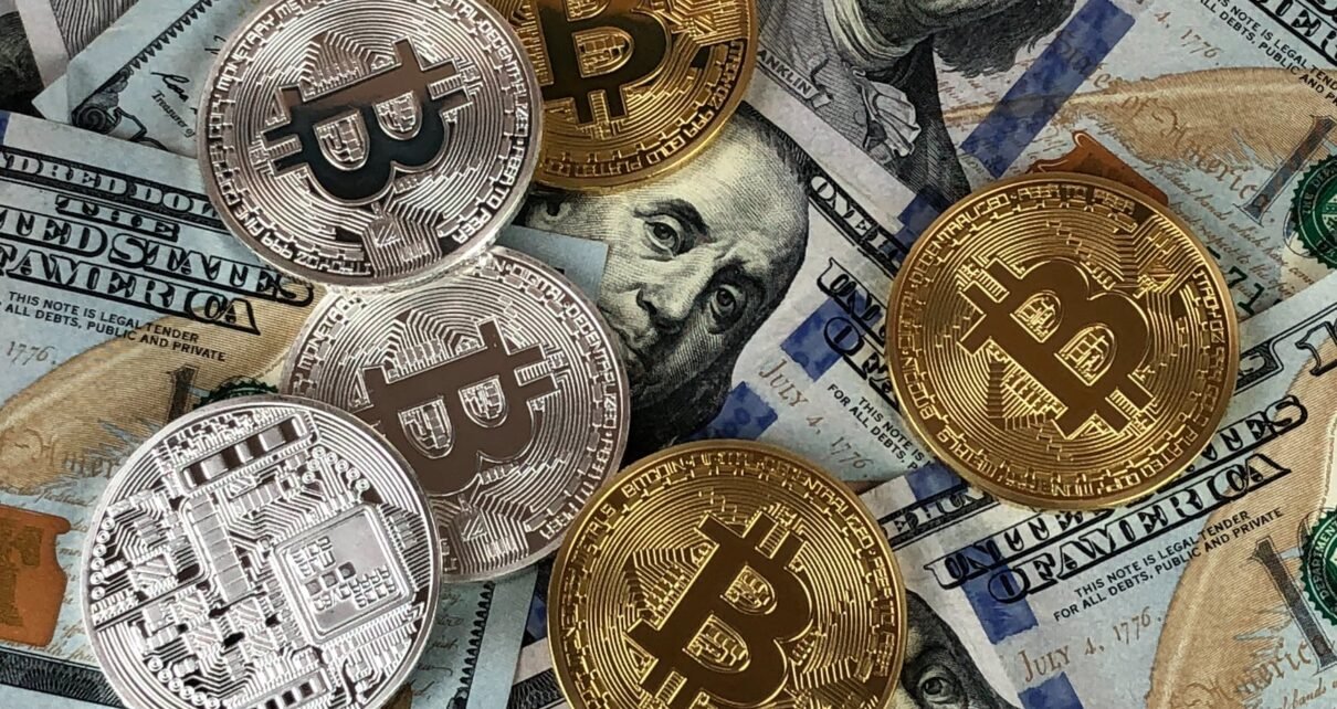 round silver and gold coins